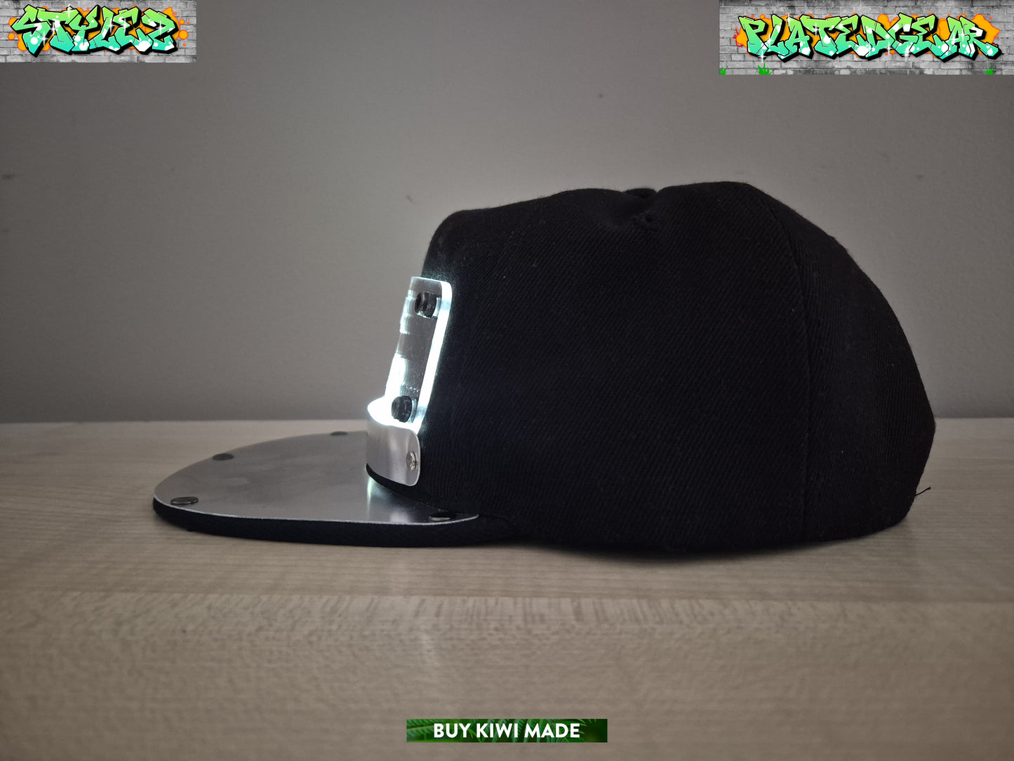 CUSTOM WHITE LED SNAPBACK (Add your tag name)