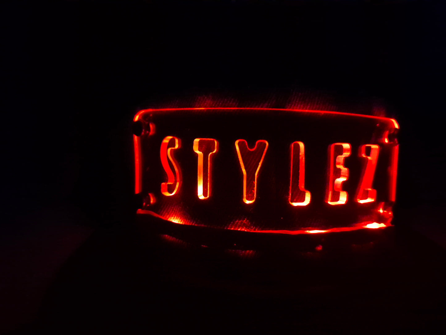 RED LED STYLEZ SNAPBACK