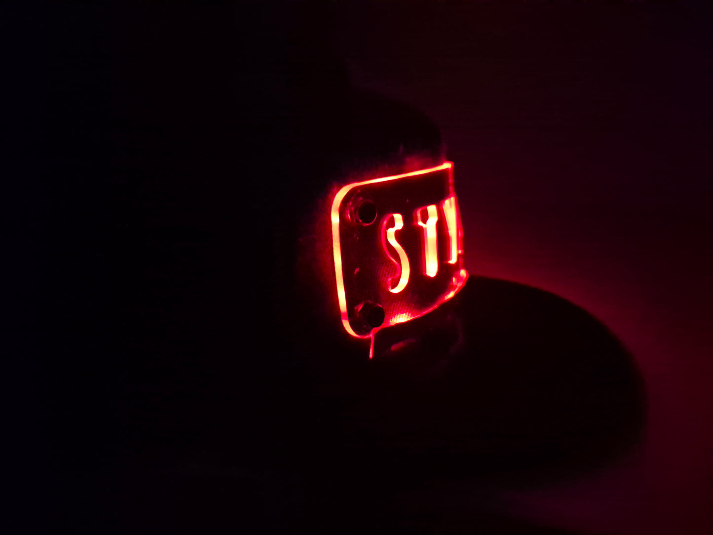 RED LED STYLEZ SNAPBACK